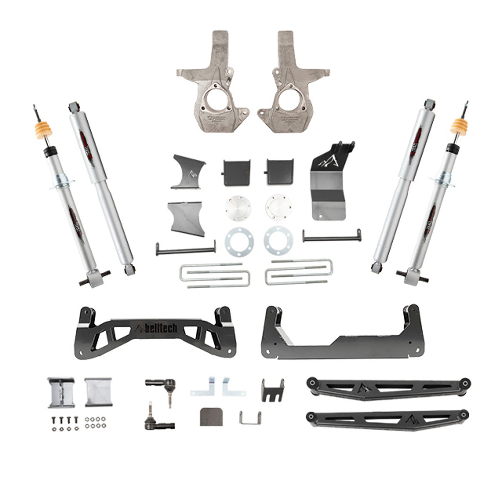 BELLTECH 150201TP 7-9 INCH LIFT KIT | FRONT AND REAR TRAIL PERFORMANCE STRUTS/SHOCKS