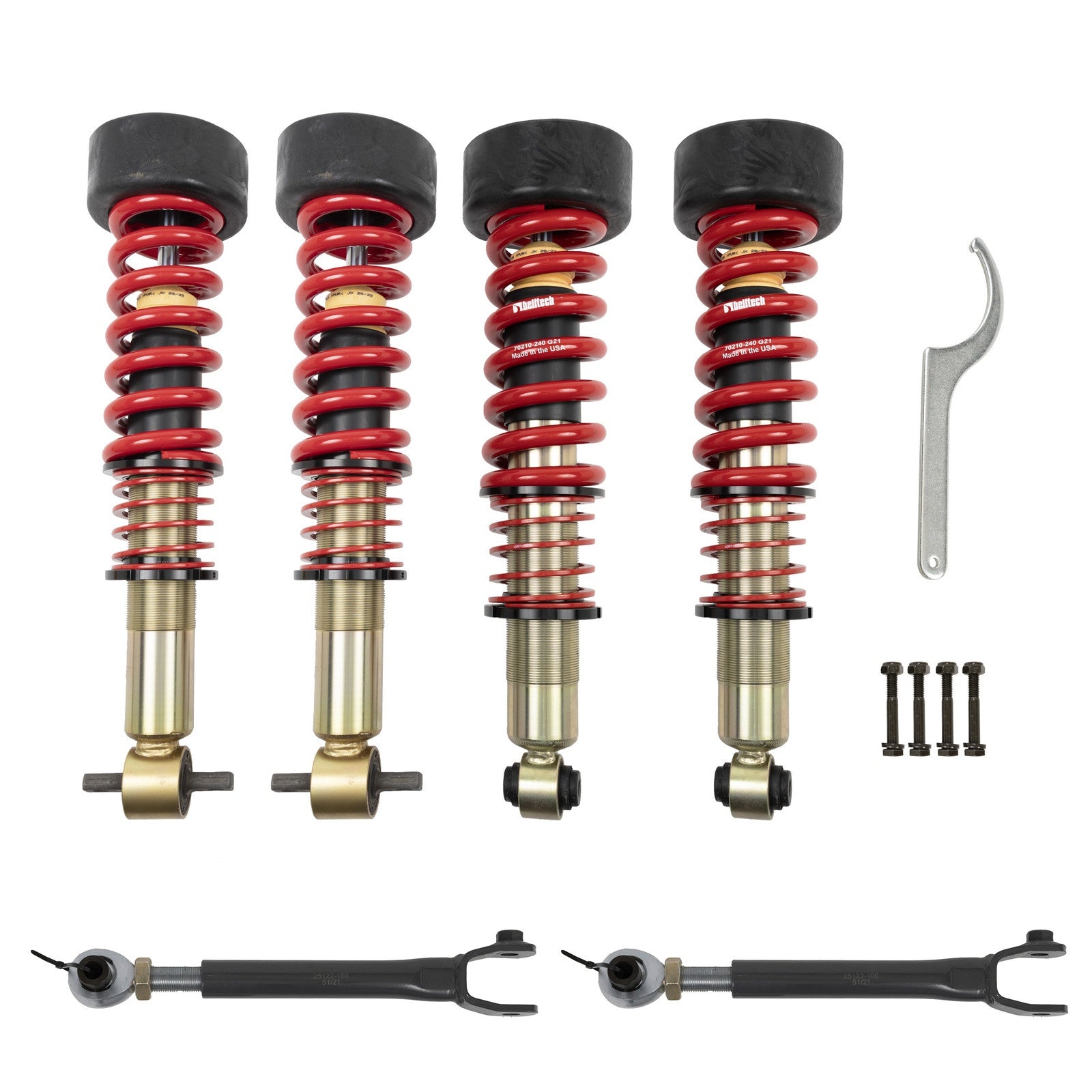 BELLTECH 1036SPC PERFORMANCE COILOVER KIT W/ FRONT AND REAR HEIGHT ADJUSTABLE COILOVERS