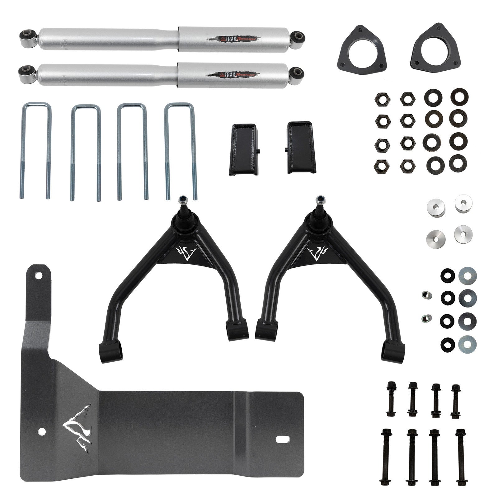 BELLTECH 150200BK 4 INCH LIFT KIT | FRONT SPACERS AND REAR TRAIL PERFORMANCE SHOCKS