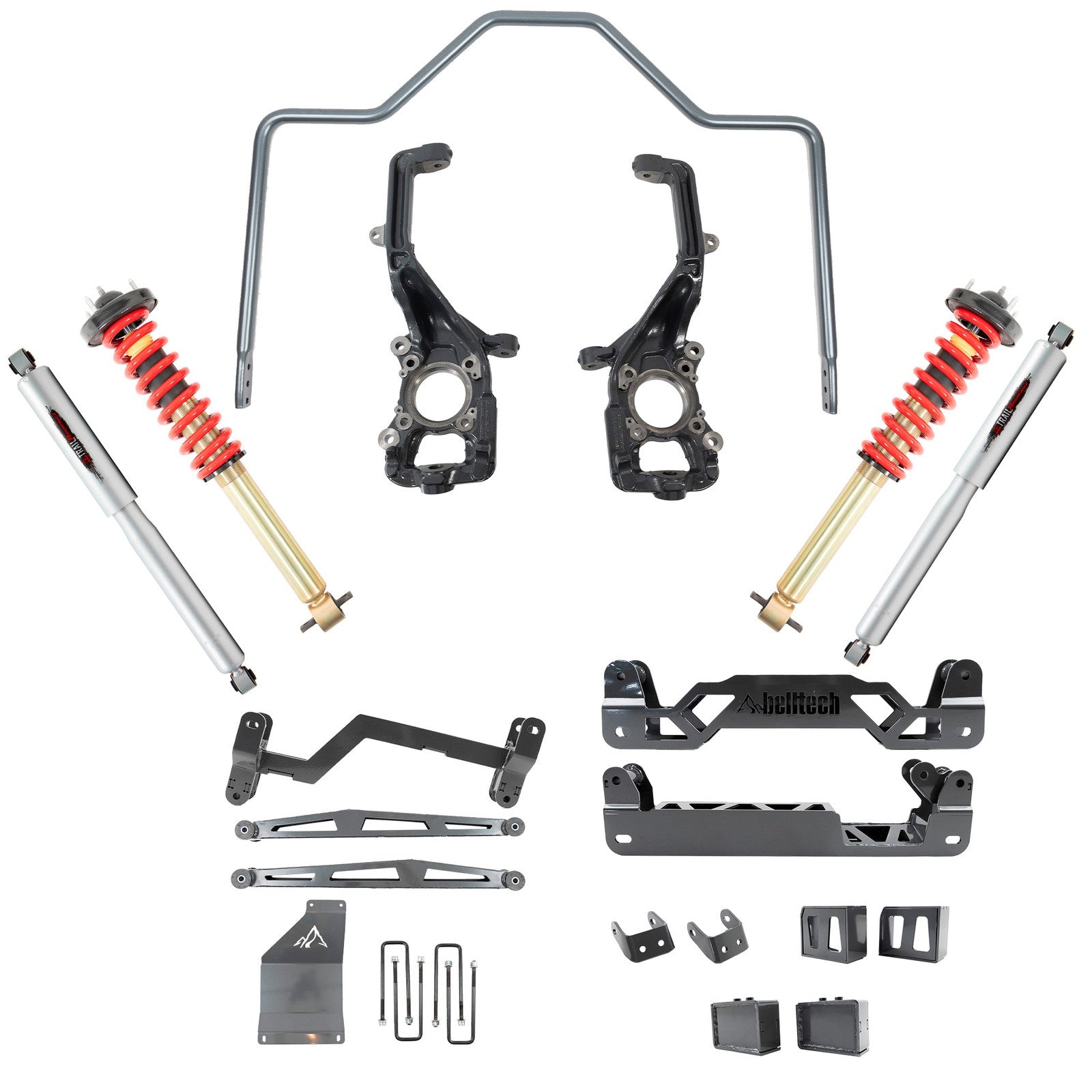 BELLTECH 152501HK 6-7 INCH LIFT KIT | FRONT AND REAR TRAIL PERFORMANCE COILOVERS/SHOCKS