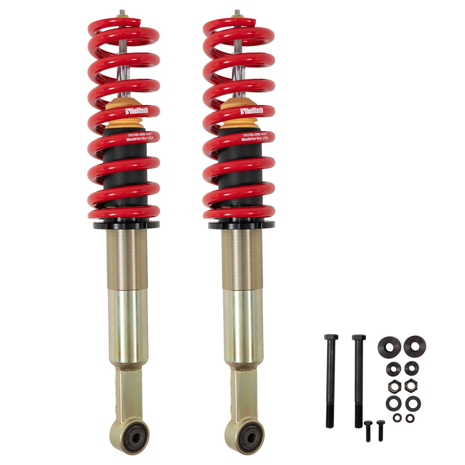 BELLTECH 154302TPC 0.5-3 INCH LEVELING KIT | FRONT TRAIL PERFORMANCE COILOVERS ONLY