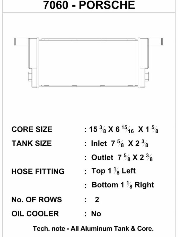 CSF Porsche 911 Carrera (991.1 & 991.2) / 981 Boxster aux. center / Cayman aux. center radiator