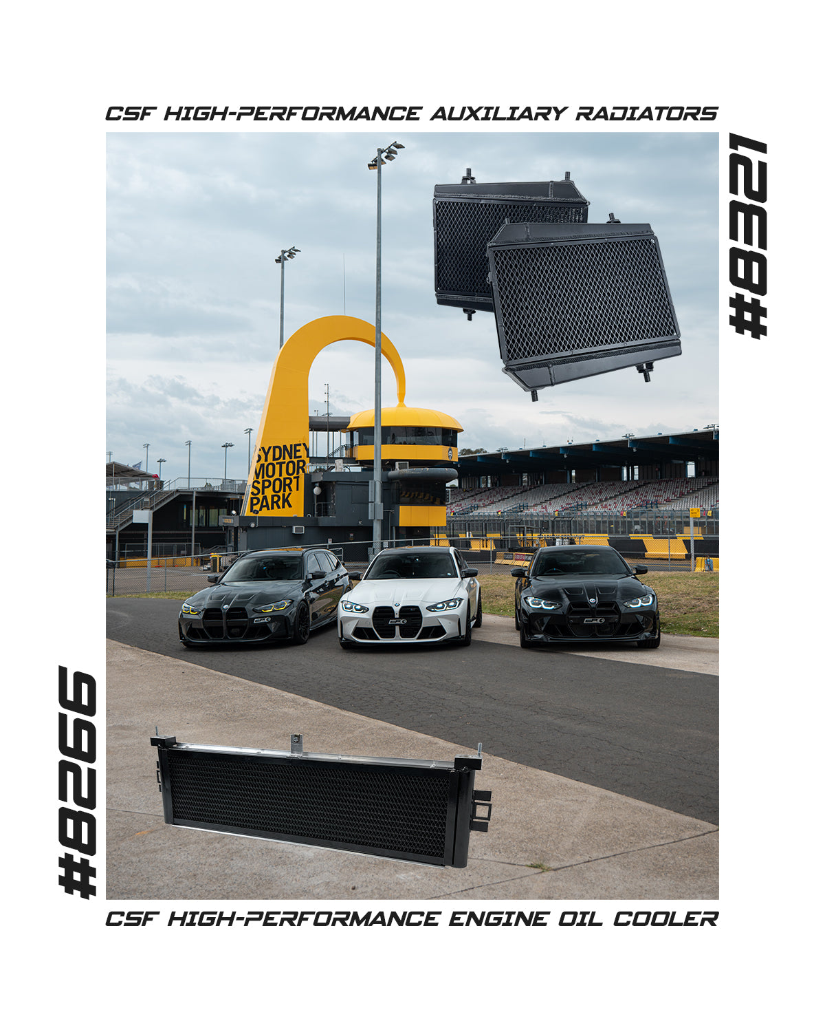 CSF 5 Piece Power Cooling Package for BMW G8X M3/M4/M2