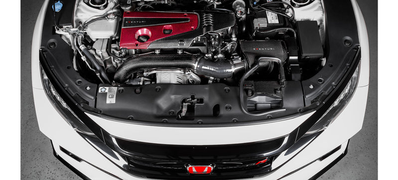 Eventuri Civic FK8 and FK2 Engine Cover Red and Black