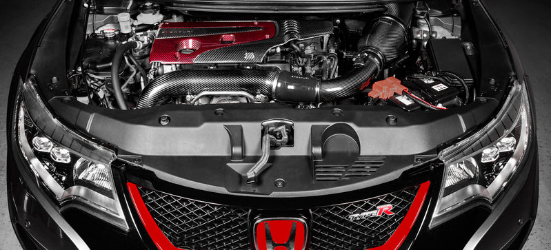 Eventuri Civic FK8 and FK2 Engine Cover Red and Black