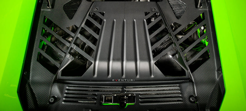 Lamborghini Huracan Carbon Engine Cover Set Matte Finish