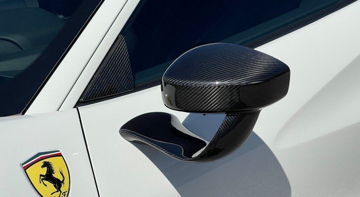 Novitec Ferrari F8 Tributo/Spider | N-Largo Mirrors Variant 2 (Visible Carbon)
