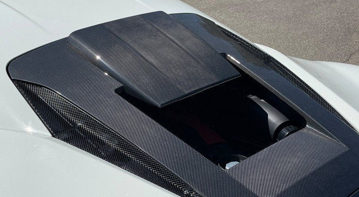 Novitec Ferrari F8 Tributo | N-Largo Engine Bonnet (Visible Carbon) with LED
