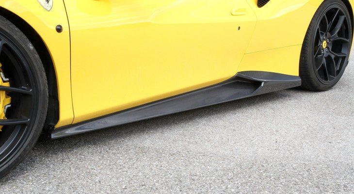 Ferrari 488 Spider/GTB | Novitec Side Panels (Set) (Visible Carbon - Ferrari)