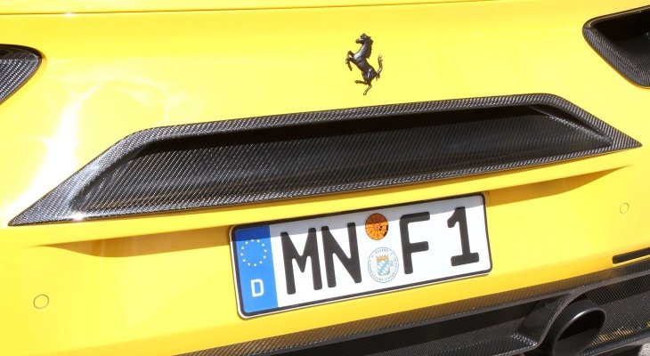 Ferrari 488 Spider/GTB | Novitec Rear Air-Outlet Center Position (Visible Carbon)