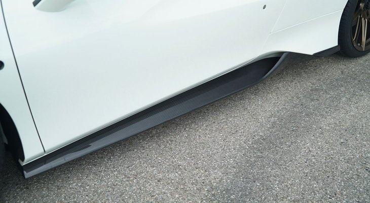 Ferrari 488 Pista/Pista Spider | Novitec Side Panels (Set) (Visible Carbon - Ferrari)