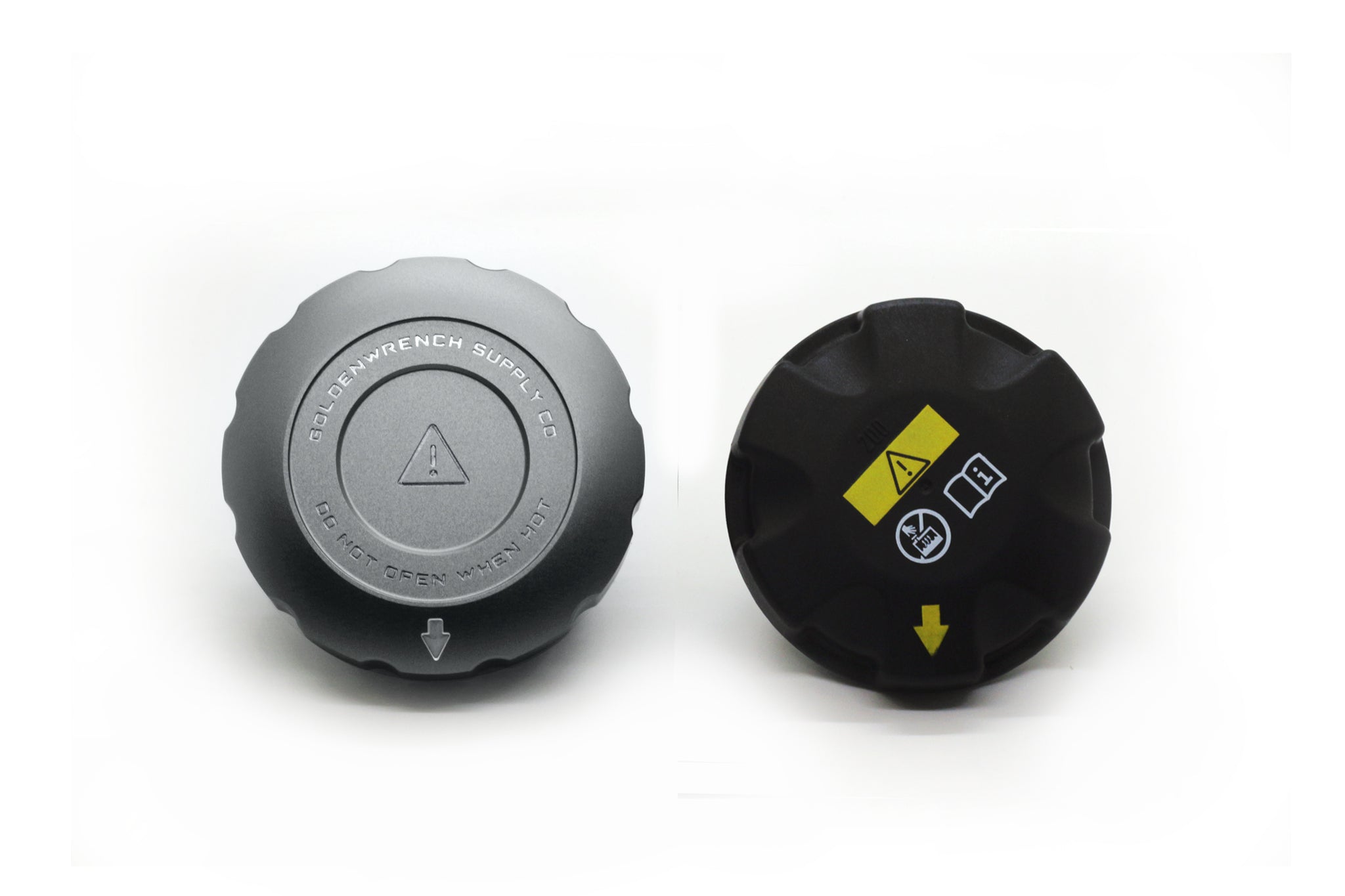 Goldenwrench Supply BMW M Series BLACKLINE Performance Coolant Expansion Tank Cap Covers