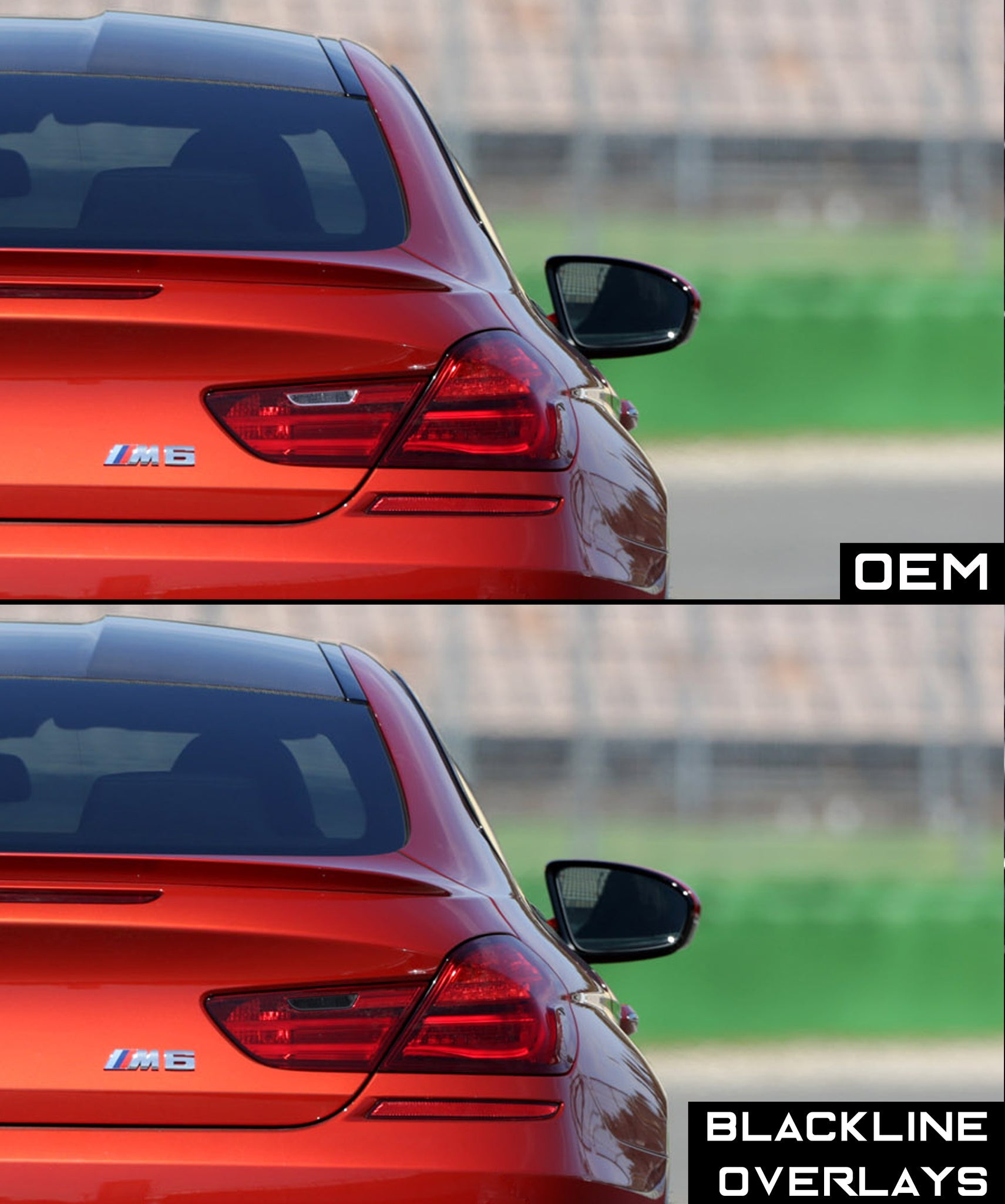 Goldenwrench Supply BMW 6 Series 2011-2018 (F06/F12/13) BLACKLINE Taillight Overlay Kit