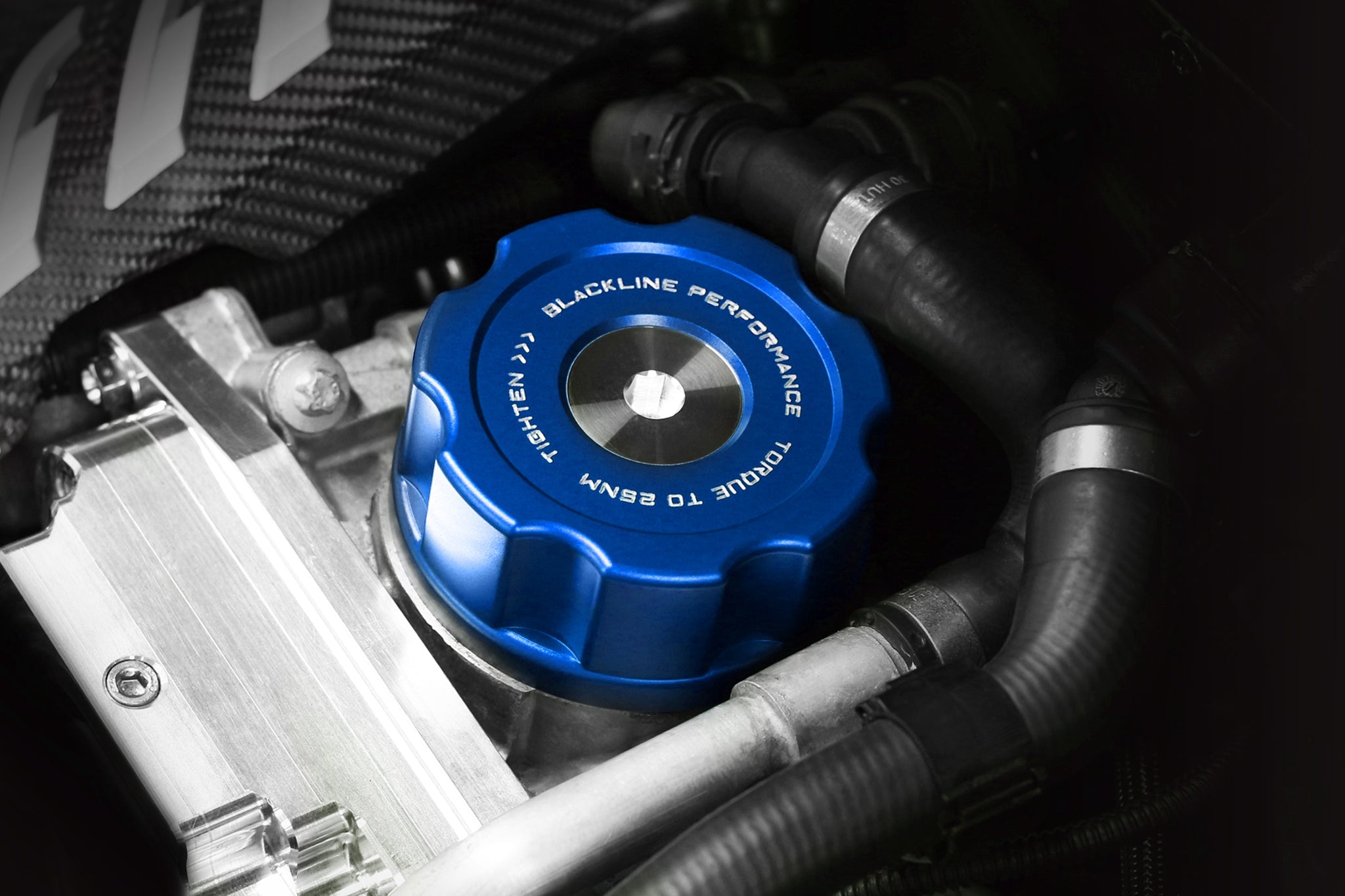 Goldenwrench Supply BMW F Series BLACKLINE Performance Edition Oil Filter Housing Caps