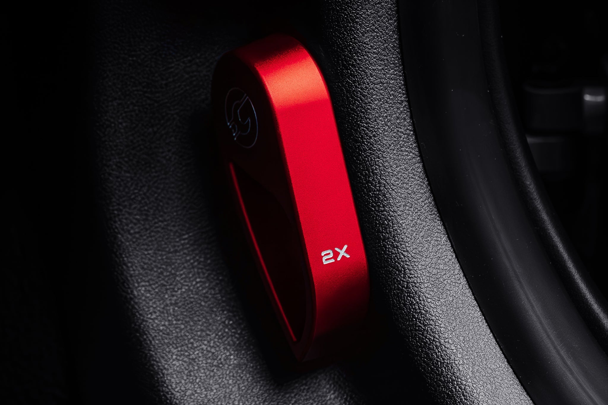 Goldenwrench Supply BMW M Car G8X Series BLACKLINE Performance Edition RED Hood Latch Handle (RHD)