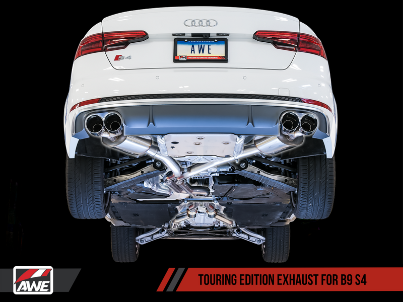 AWE Touring Edition Exhaust for Audi B9 S4 3.0T