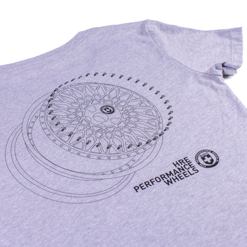HRE Men's Exploded Tee - Heather Grey