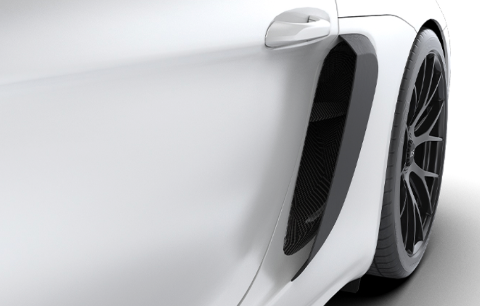 1016 Industries Porsche 718 Spyder RS Side Intake Inner Trim (Carbon Fiber)