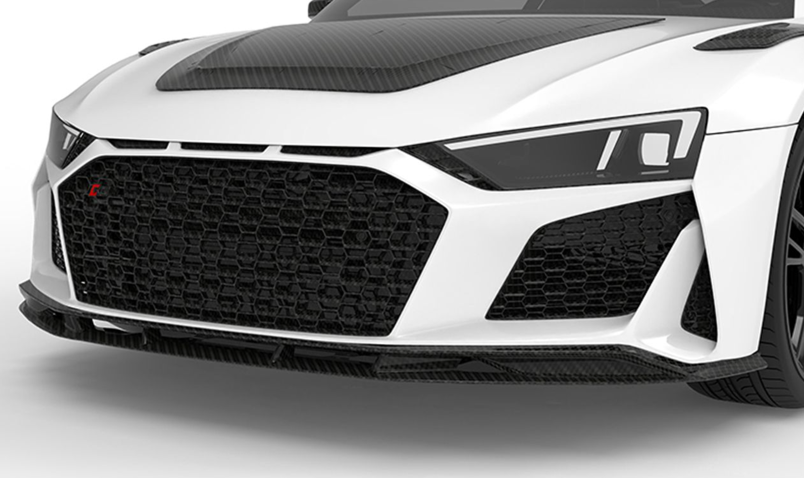 1016 Industries Audi R8 V10 MK2 Front Aero Lip Gen 2 - 2020 R8 (Twill Carbon)