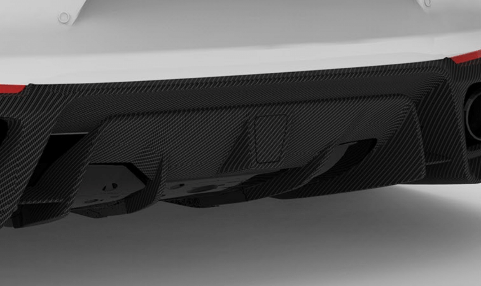 1016 Industries Ferrari 812 Superfast Rear Center Diffuser (Forged Carbon)