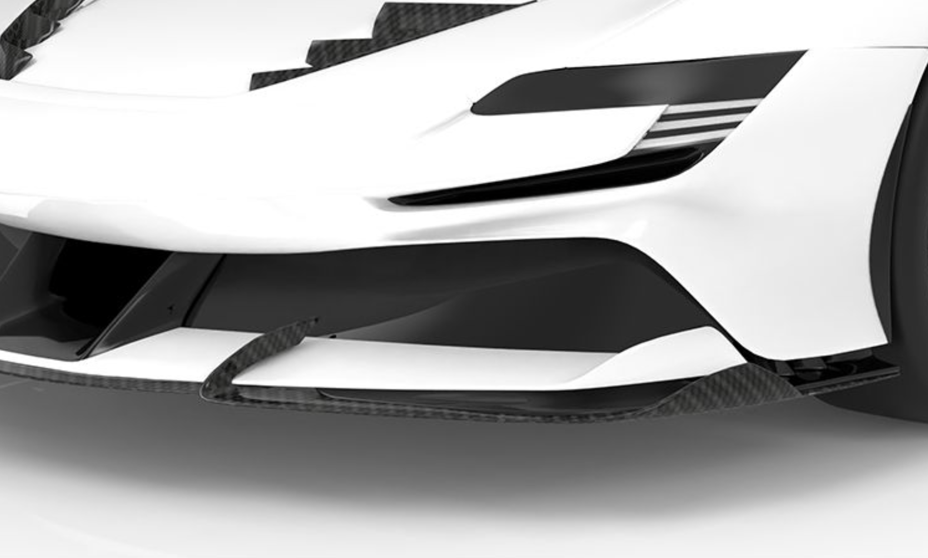 1016 Industries Ferrari SF90 Front Lip (Twill Carbon)