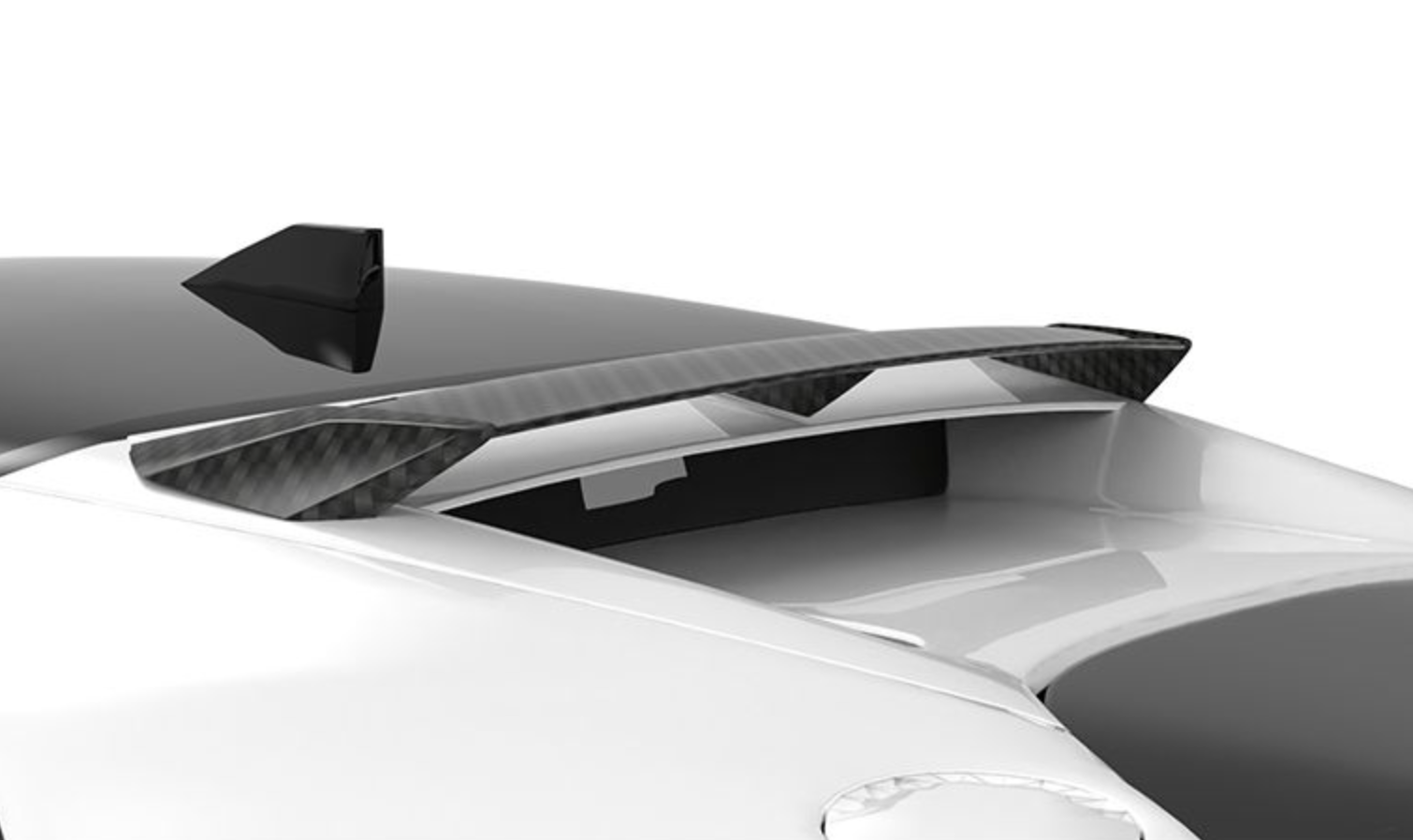 1016 Industries Ferrari SF90 Roof Spoiler (Twill Carbon)