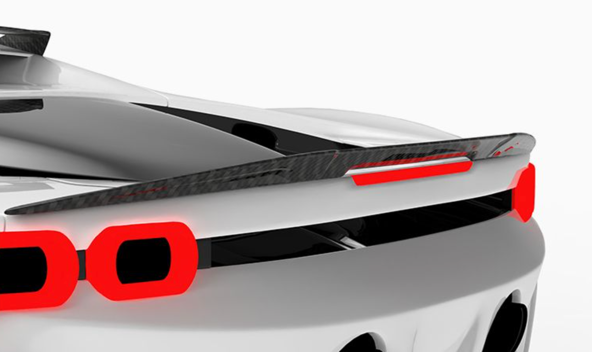 1016 Industries Ferrari SF90 Trunk Spoiler (Twill Carbon)
