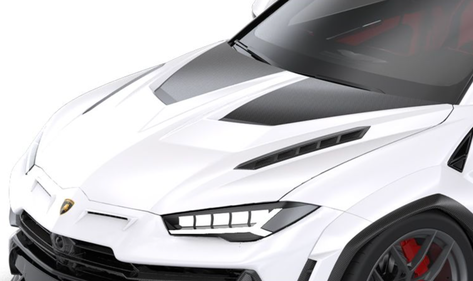 1016 Industries Lamborghini Urus Race Hood - Version 2.0 (Twill Carbon)