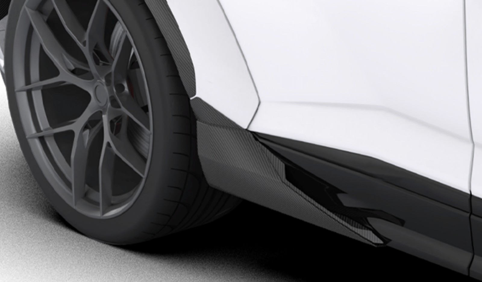 1016 Industries Lamborghini Urus Performante Side Skirt Extensions OEM Skirts (Twill Carbon)