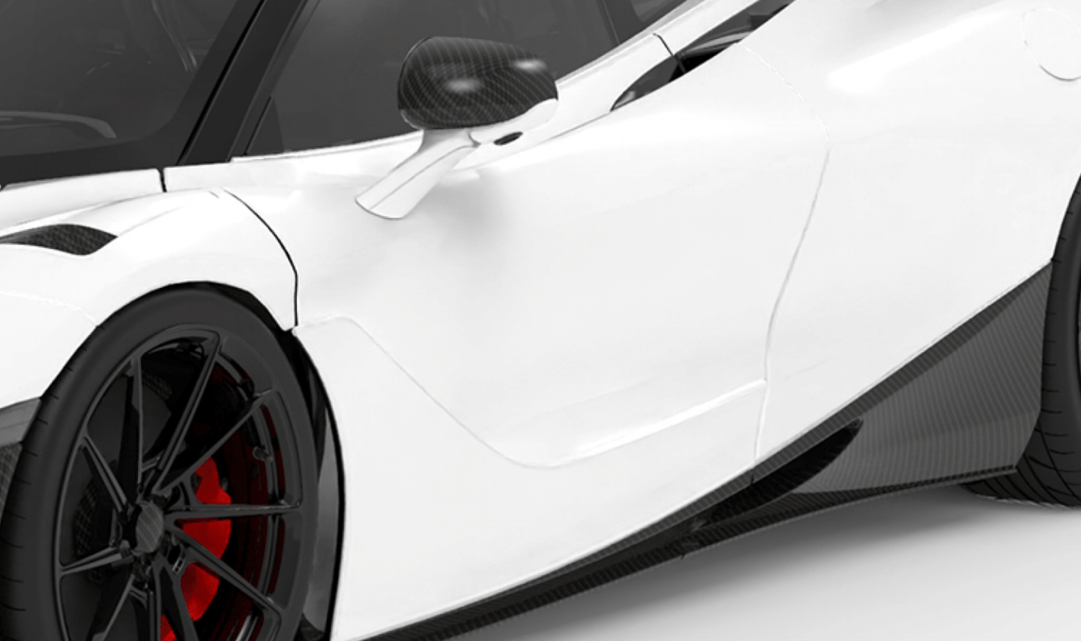 1016 Industries McLaren 720S Door Entrance Covers (Twill Carbon)