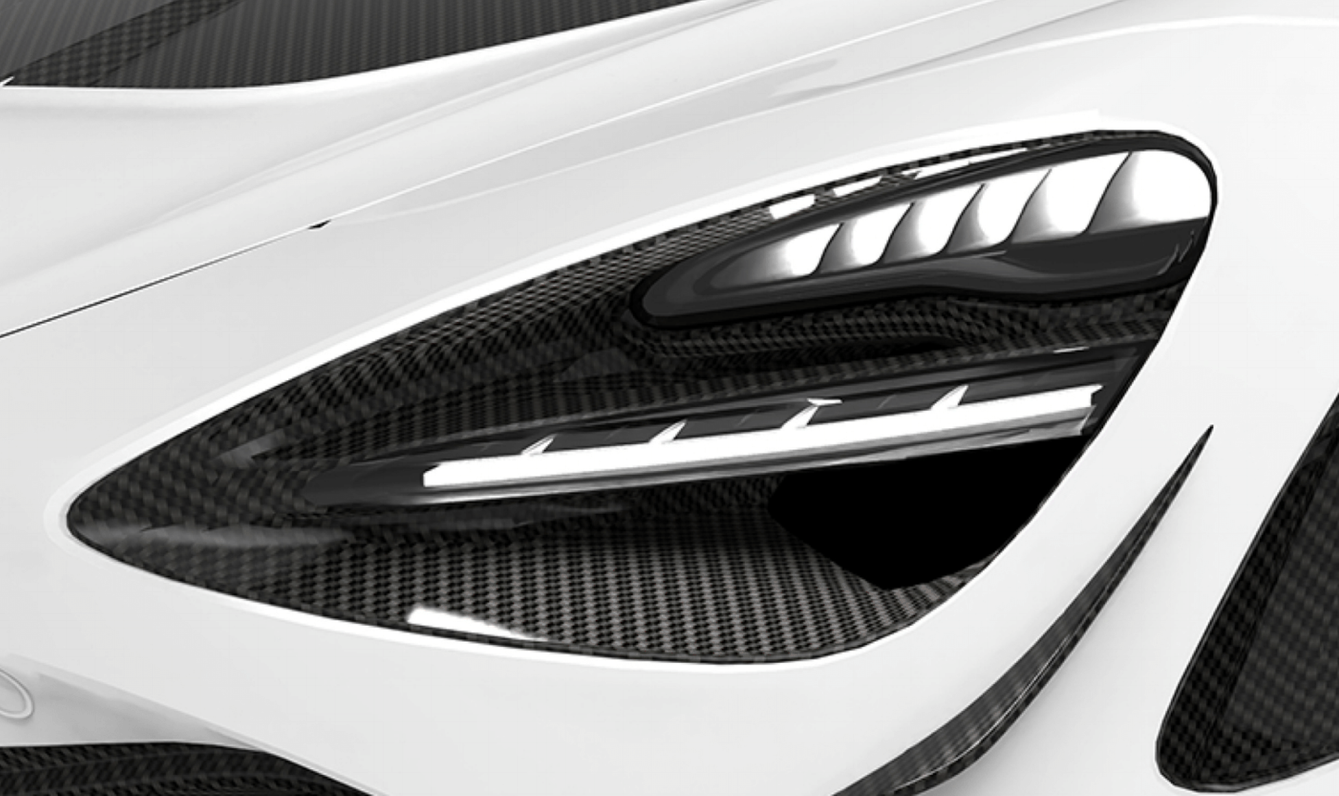 1016 Industries McLaren 720S Headlight Covers (Twill Carbon)