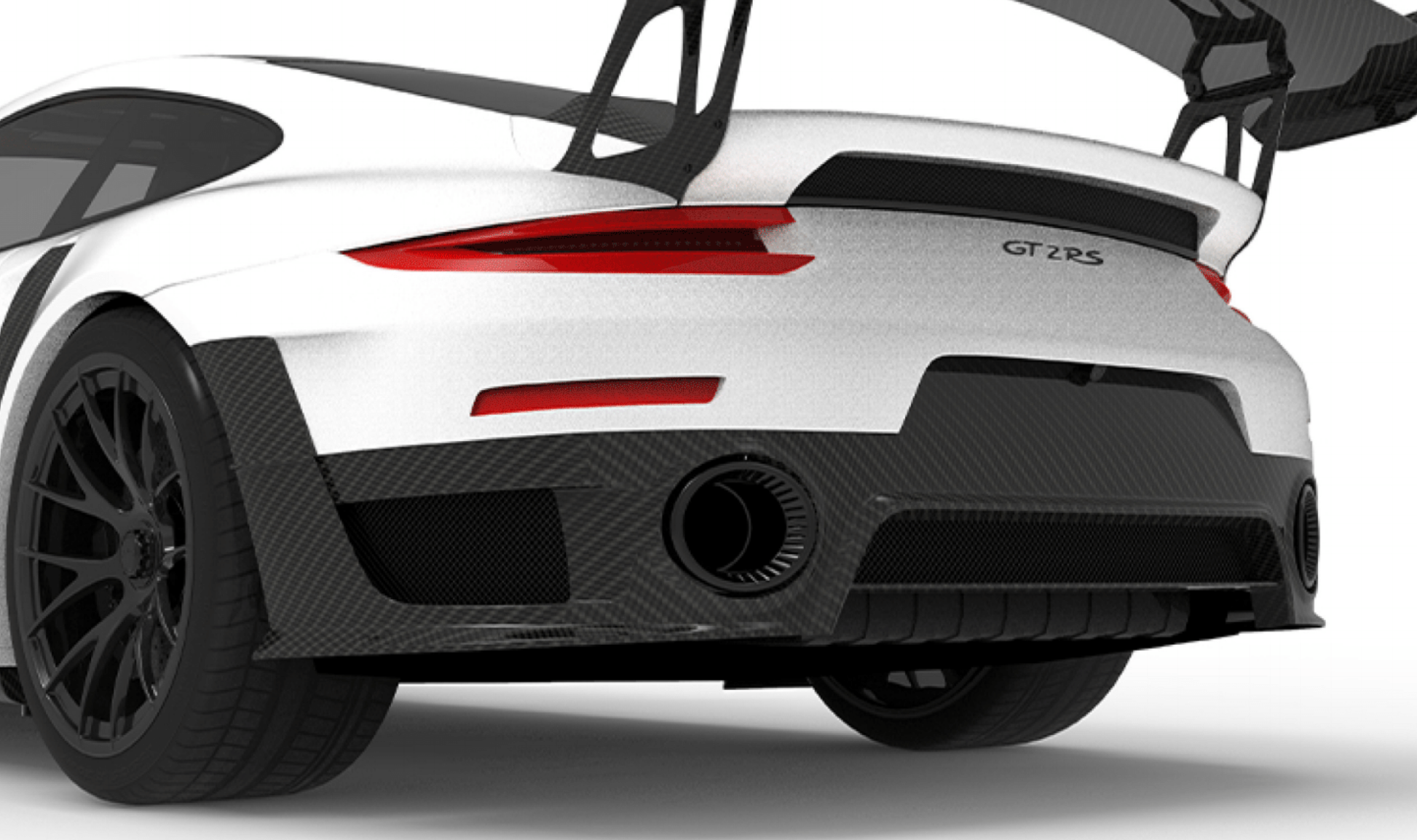 1016 Industries Porsche 991.2 GT2 RS Rear Diffuser (Twill Carbon)