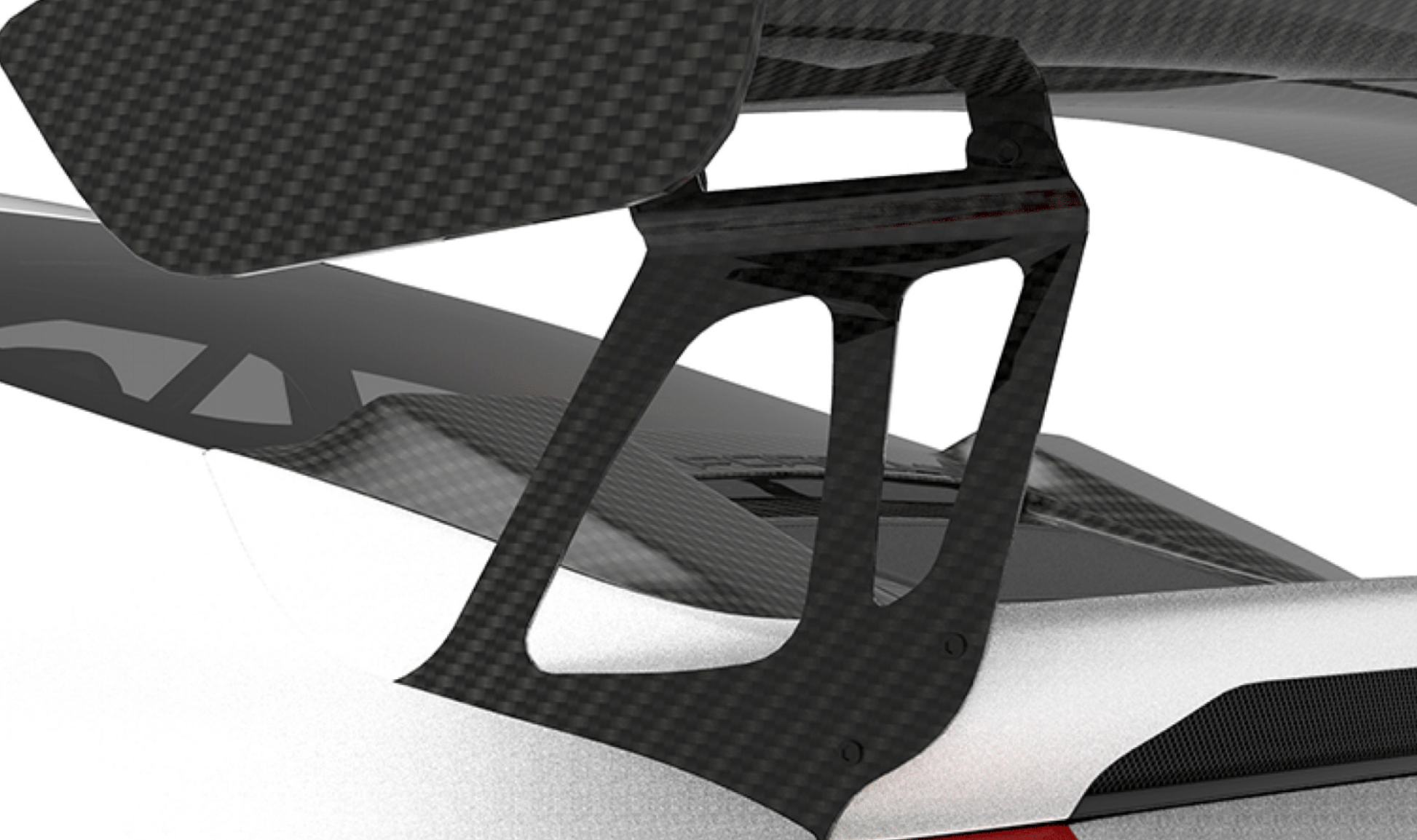 1016 Industries Porsche 991.2 GT2 RS Wing Legs (Twill Carbon)