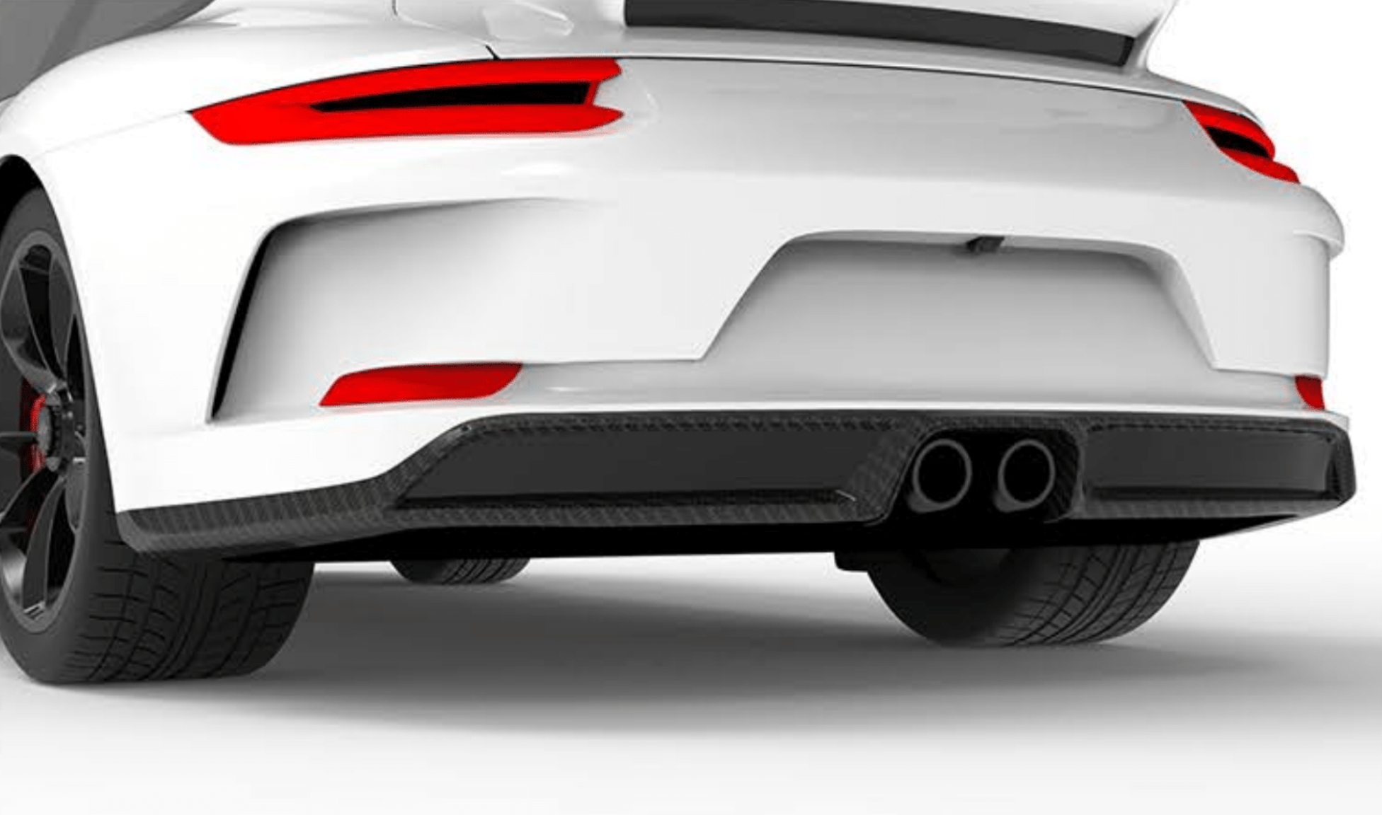 1016 Industries Porsche 991.2 GT3 Rear Diffuser (Twill Carbon)