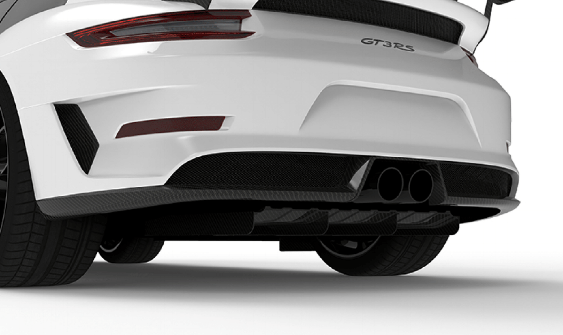 1016 Industries Porsche 991.2 GT3 RS Rear Diffuser (Twill Carbon)