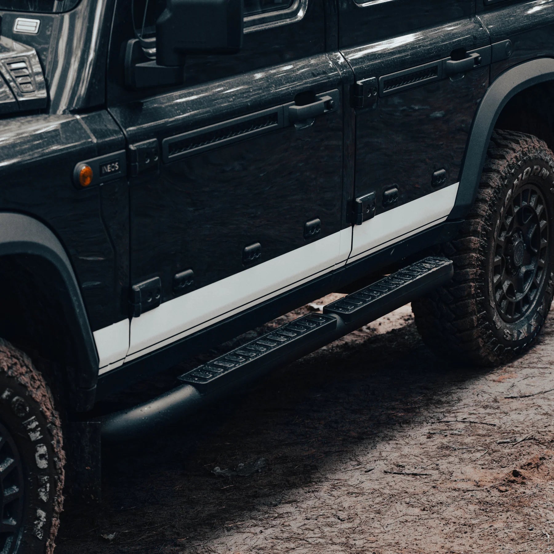 Urban 'Black Shadow' Single Tube Side Steps for Ineos Grenadier