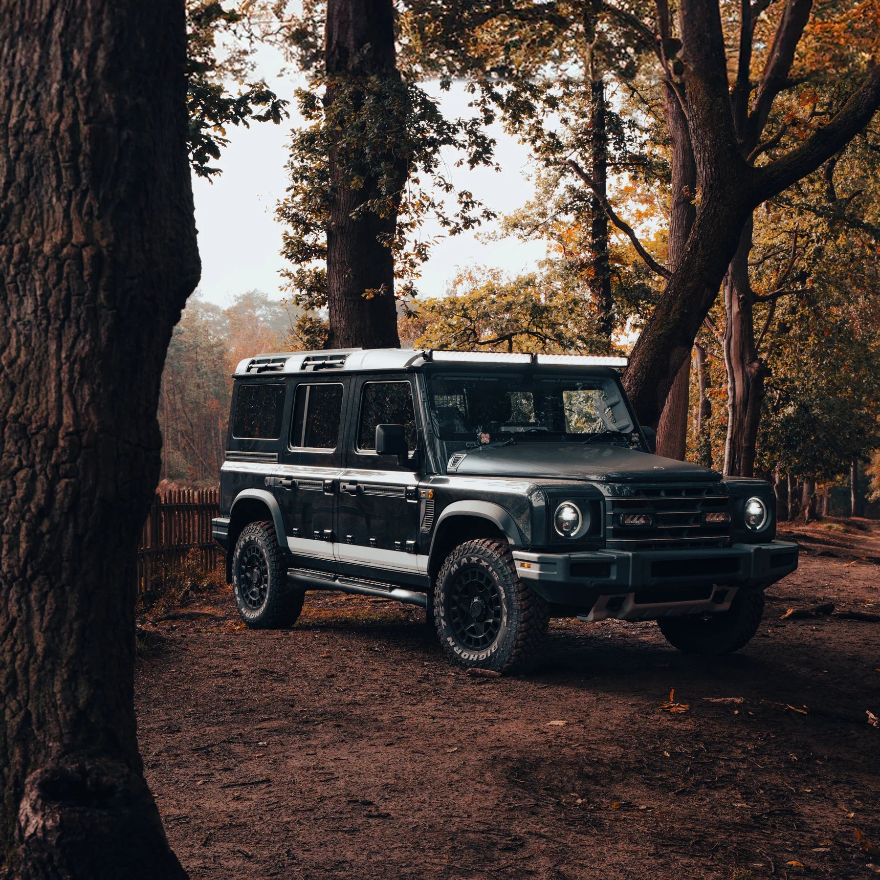 Urban 'Black Shadow' Single Tube Side Steps for Ineos Grenadier