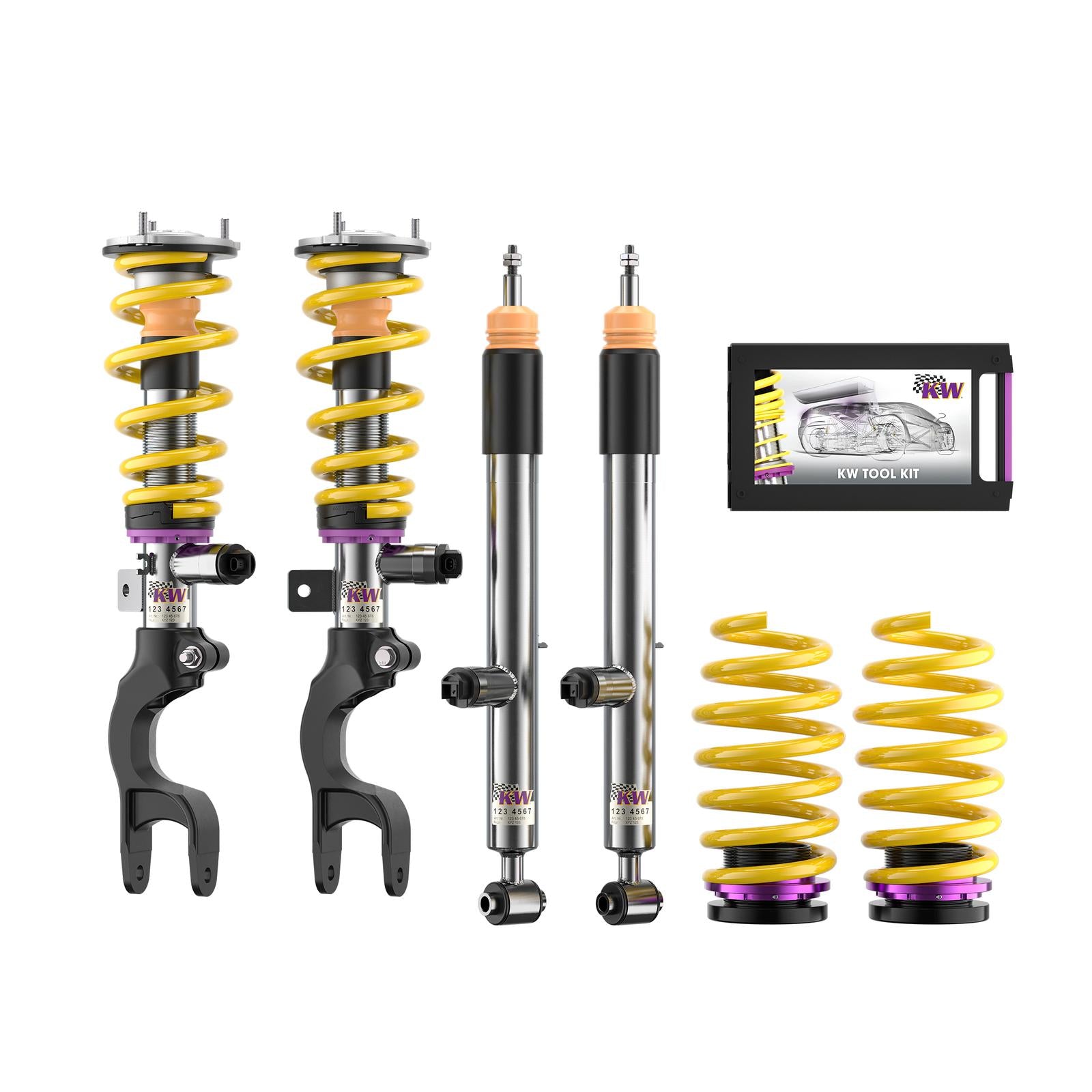 KW DDC - Plug & Play coilovers inox Tesla Model Y 01/2025
