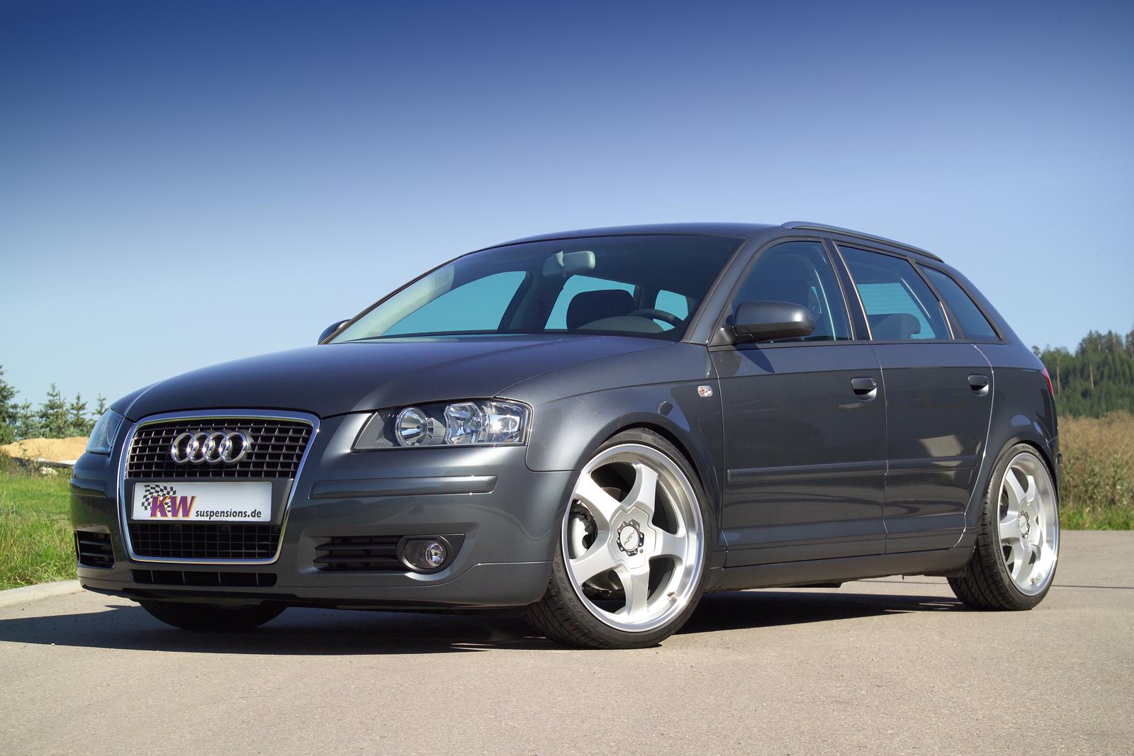 KW Coilover suspension V2 inox (incl. deactivation for electronic dampers) AUDI A3 Sportback (8PA) 09/2004-12/2015 (15210100)