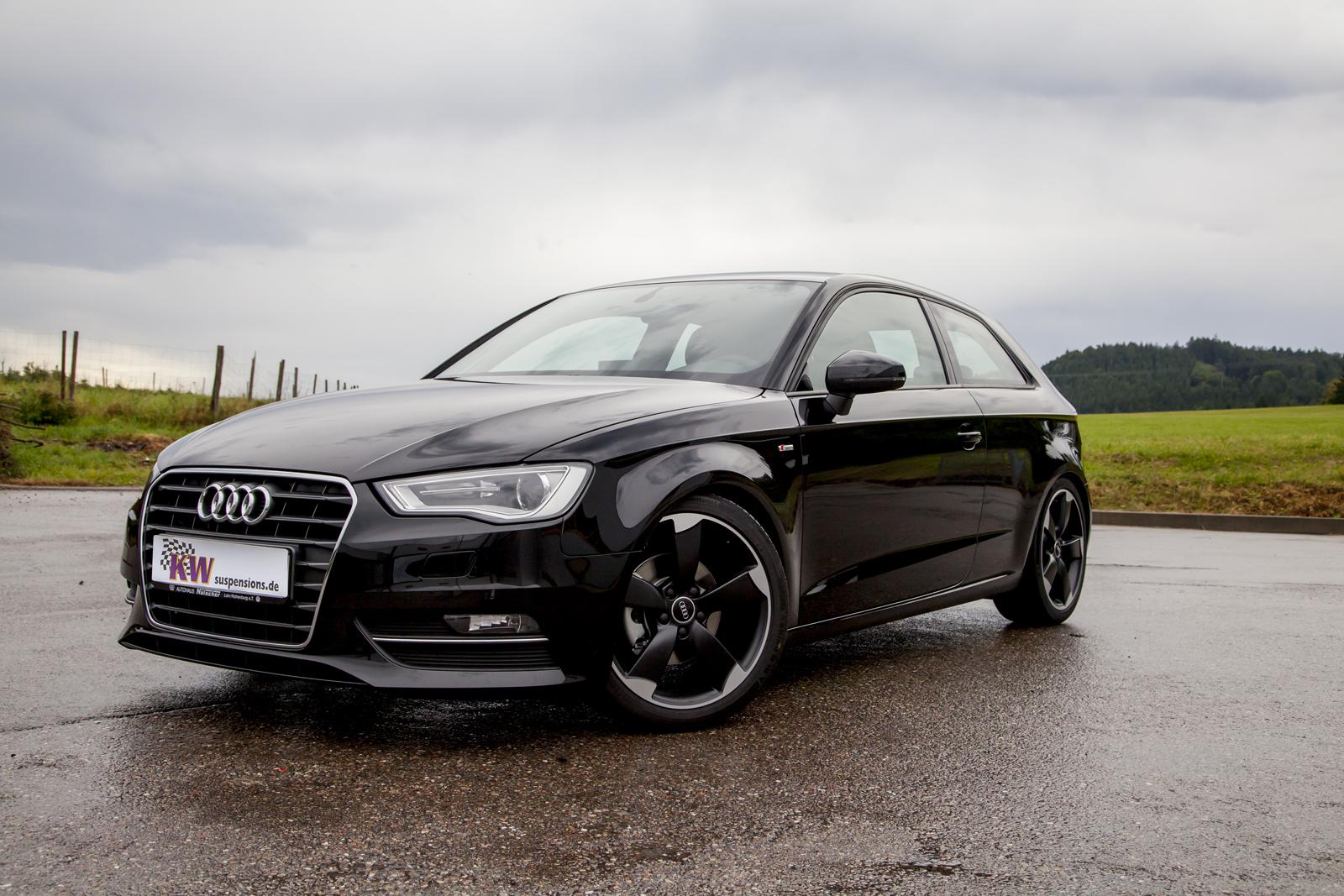 KW Coilover suspension V3 inox (incl. deactivation for electronic dampers) AUDI A3 (8V1, 8VK) 04/2012- (3521000U)