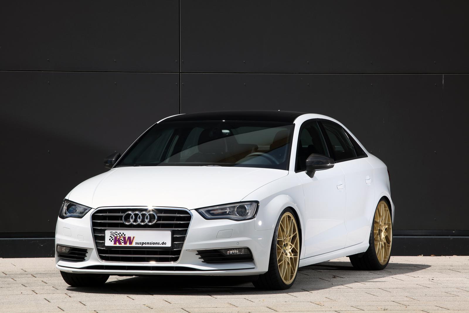 KW Coilover suspension V2 inox (incl. deactivation for electronic dampers) AUDI A3 (8V1, 8VK) 04/2012- (1521000U)