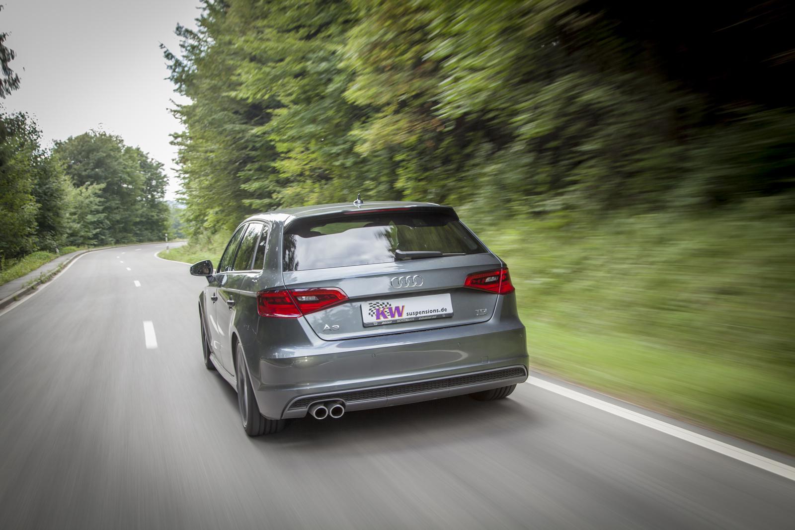 KW Coilover suspension V3 Clubsport incl. fa top mounts AUDI A3 (8V1, 8VK) 04/2012- (3528080H)