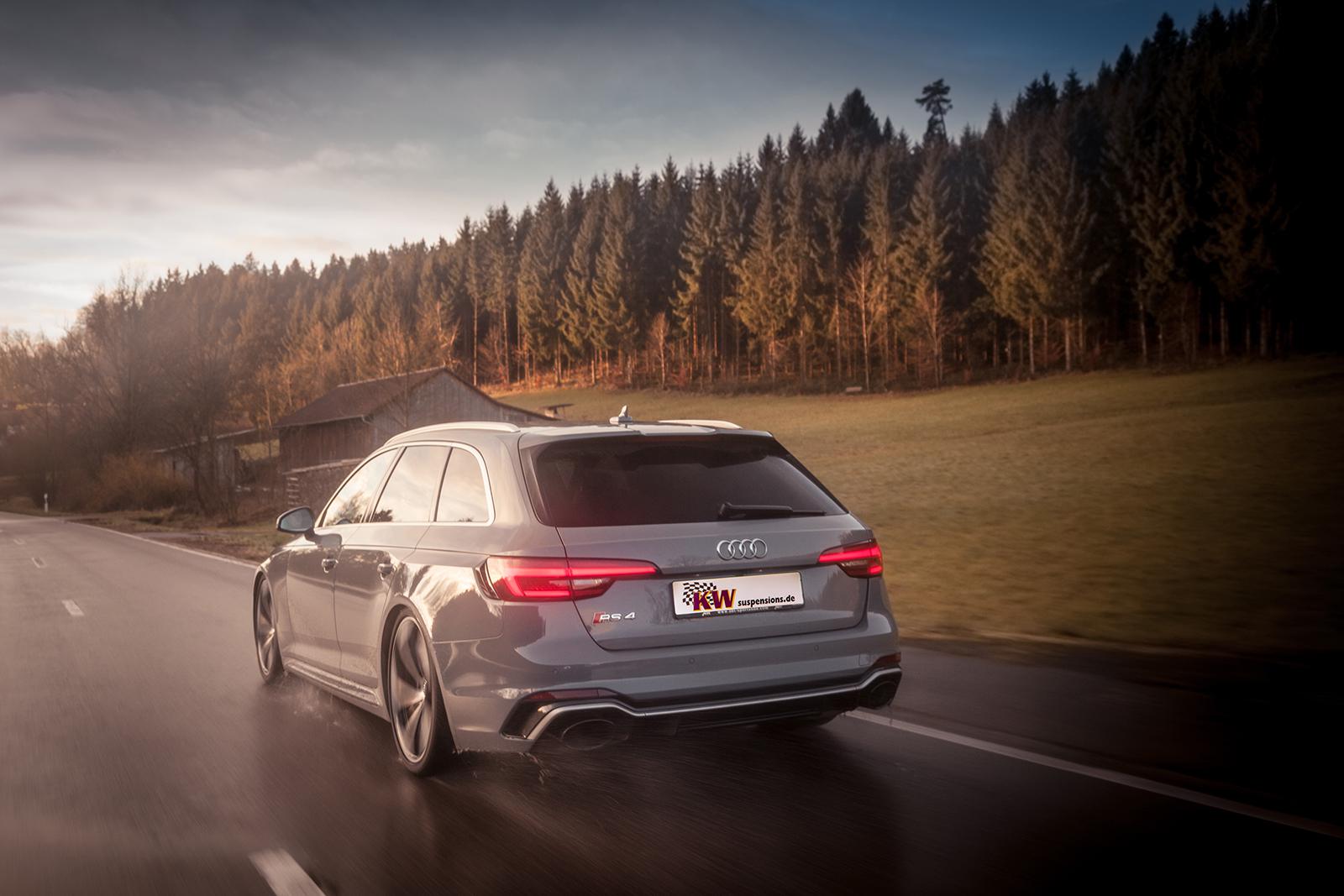 KW Coilover suspension V4 AUDI A4 Avant (8W5, 8WD, B9) 08/2015- (3A7100BU)