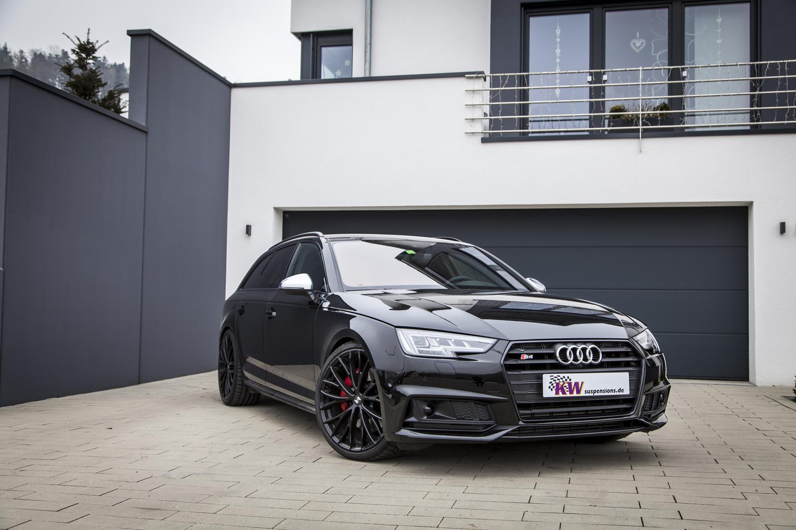 KW Coilover suspension V3 inox (incl. deactivation for electronic dampers) AUDI A4 Avant (8W5, 8WD, B9) 08/2015- (352100BV)