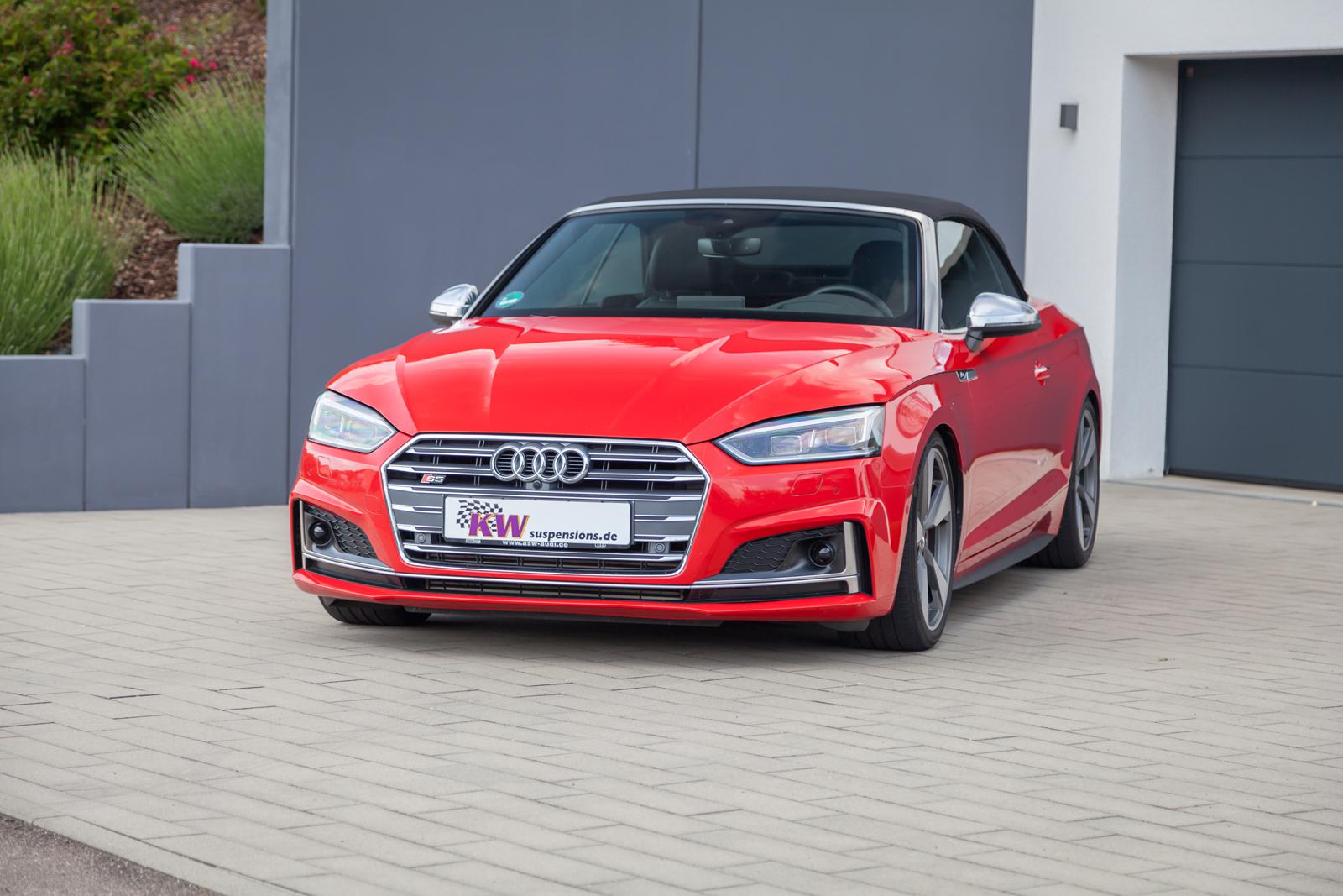 KW Coilover suspension V3 inox (incl. deactivation for electronic dampers) AUDI A5 Convertible (F57, F5E) 11/2016- (352100CQ)