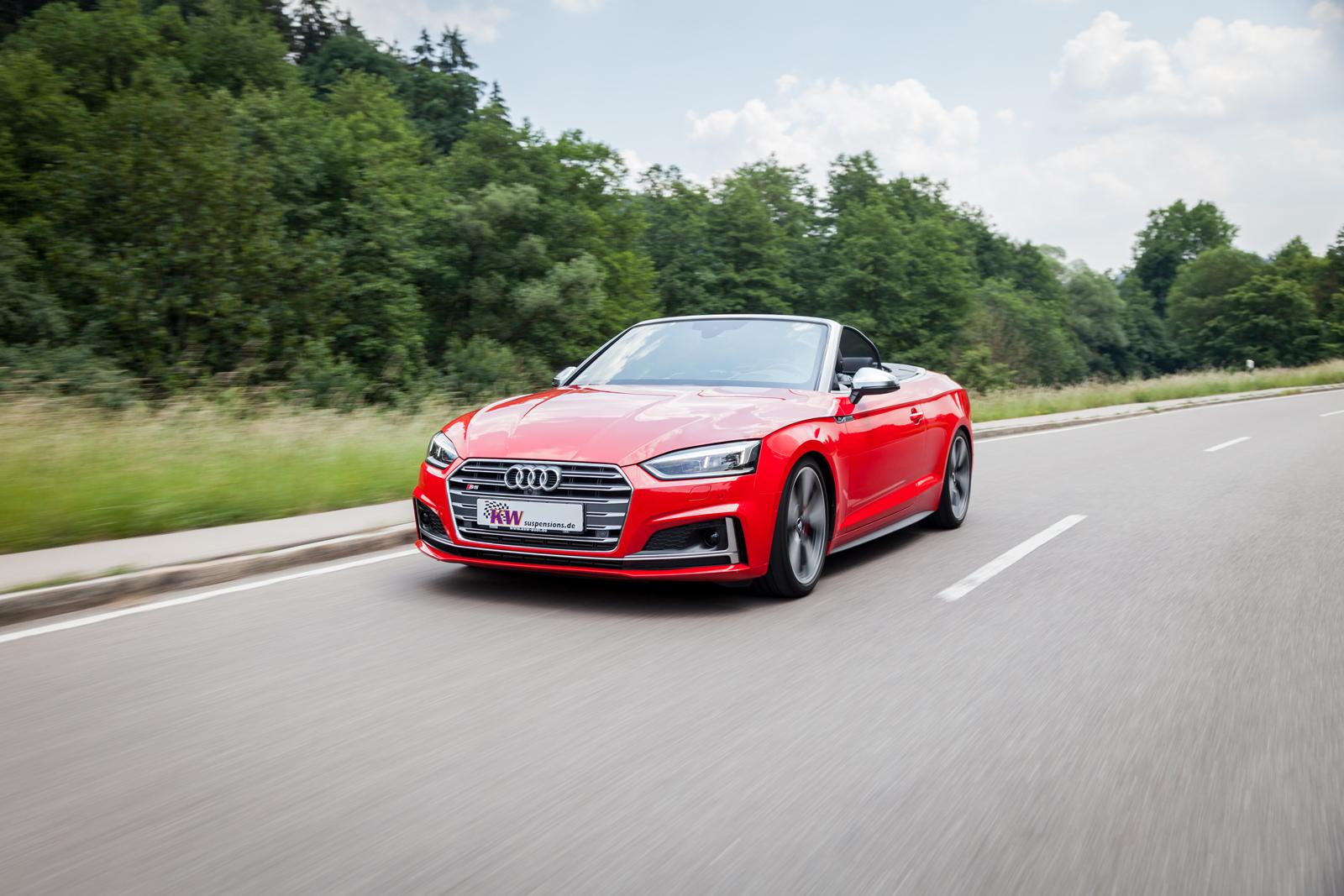 KW Coilover suspension V3 inox (incl. deactivation for electronic dampers) AUDI A5 Convertible (F57, F5E) 11/2016- (352100CQ)