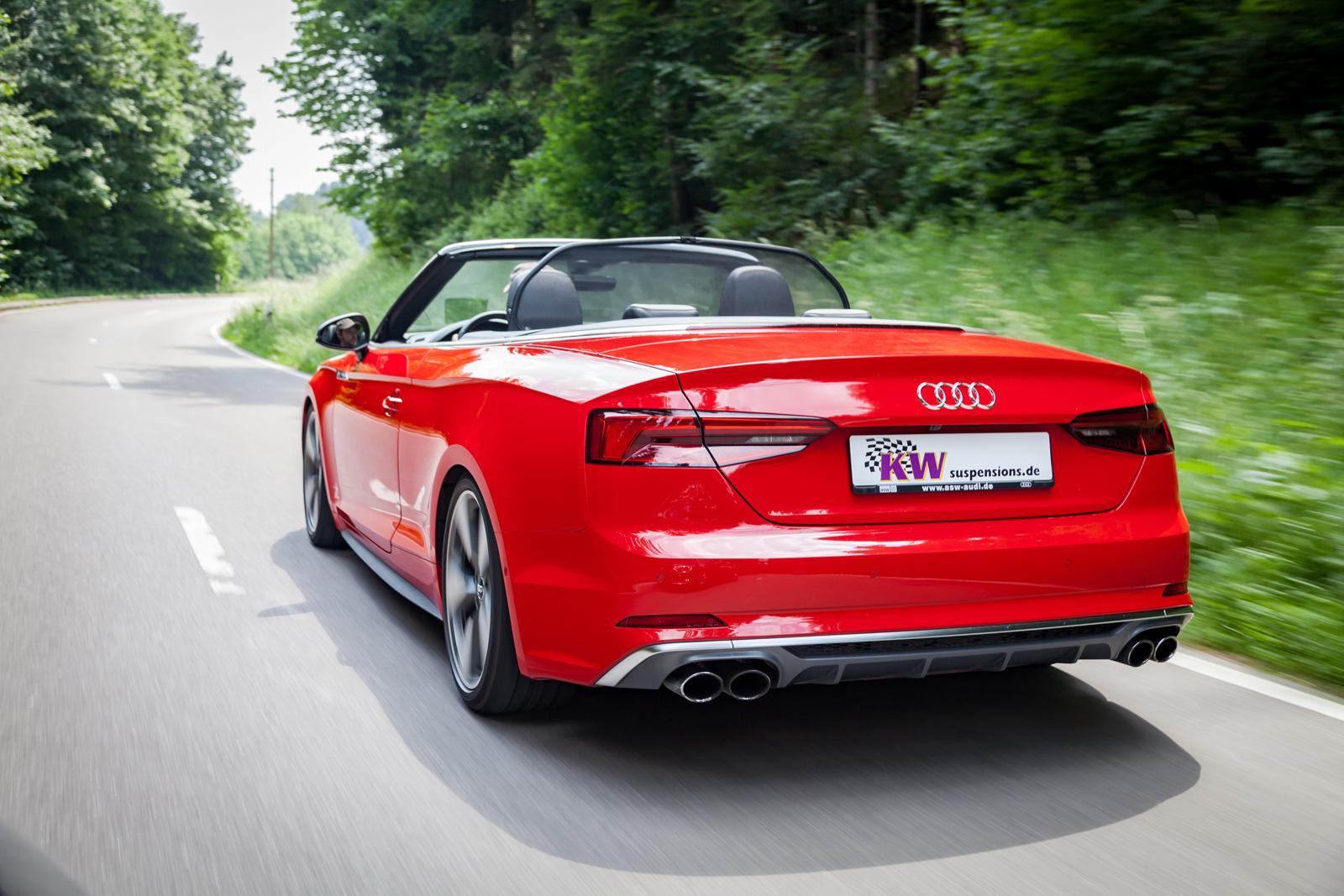 KW Coilover suspension V3 inox AUDI A5 Convertible (F57, F5E) 11/2016- (352100CR)