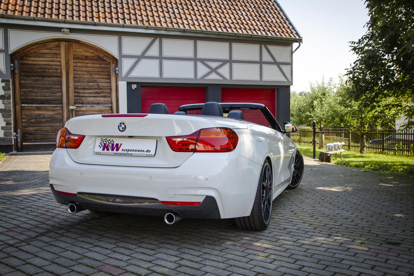 KW Coilover suspension V3 inox (incl. deactivation for electronic dampers) BMW 4 Convertible (F33, F83) 10/2013- (352200BG)