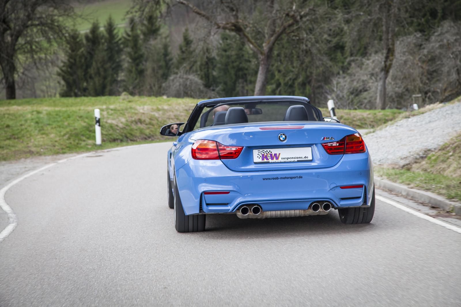 KW Coilover suspension V3 inox (incl. deactivation for electronic dampers) BMW 4 Convertible (F33, F83) 10/2013- (352200AW)