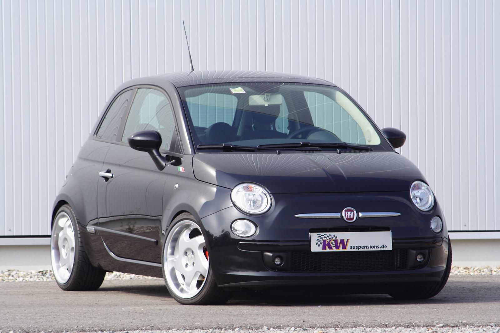KW Coilover suspension V1 inox FIAT 500 (312_) 07/2007-